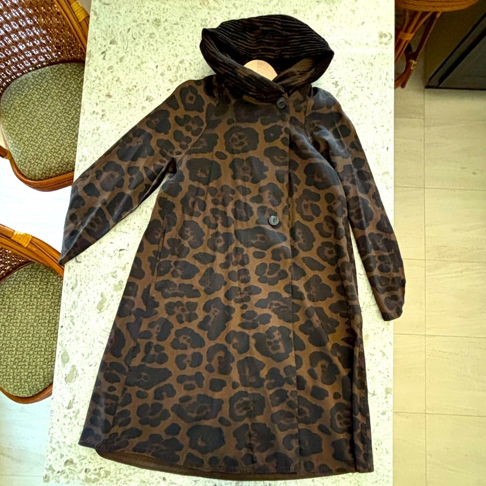 Mycra Pac Reversible Raincoat Leopard Donatella Tea